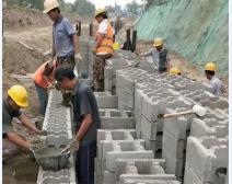 砌井模塊磚施工